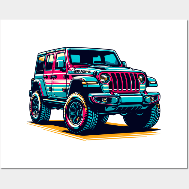 Jeep Wrangler Wall Art by Vehicles-Art